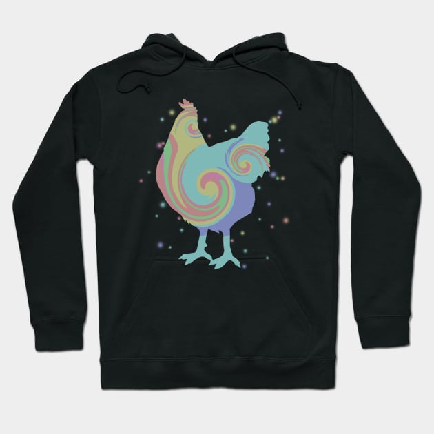 Chicken Animal Gradation Hoodie by malaqueen